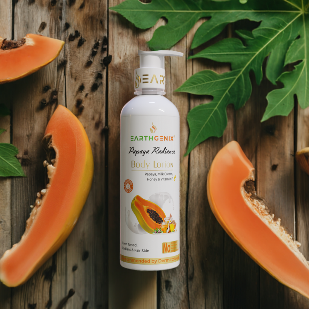 Papaya Radiance Body Lotion With Vitamin E | For Even Toned & Radiant Skin | All Skin Types | For Women And Men