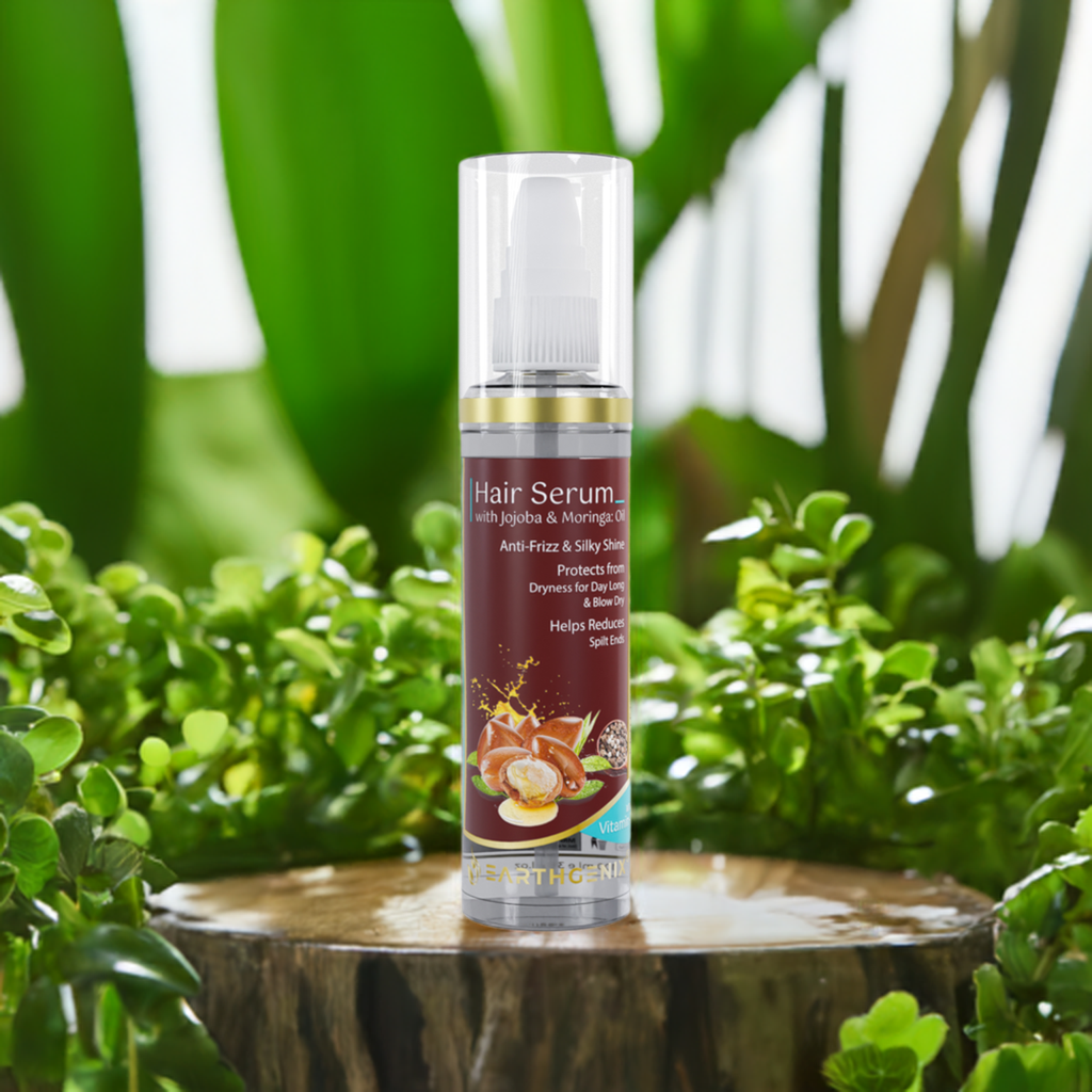 Jojoba & Moringa Hair Serum | with Vitamin- E | Protects from Dryness for Day Long & Blow Dry | for Men And Women