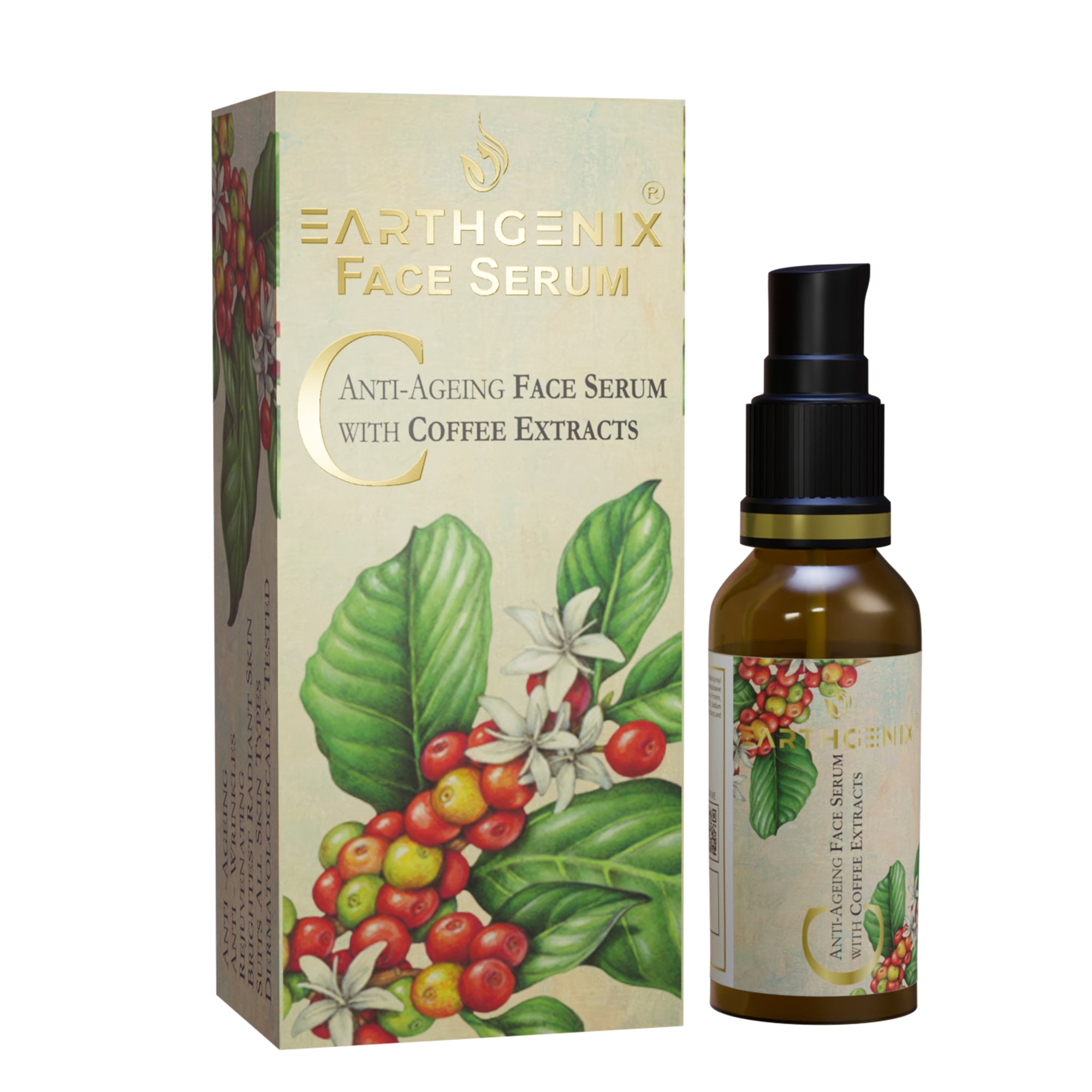 Anti-Ageing Face Serum with Coffee Extracts | for Anti-Ageing & Anti Wrinkles | for Men & Women | for All Skin Types