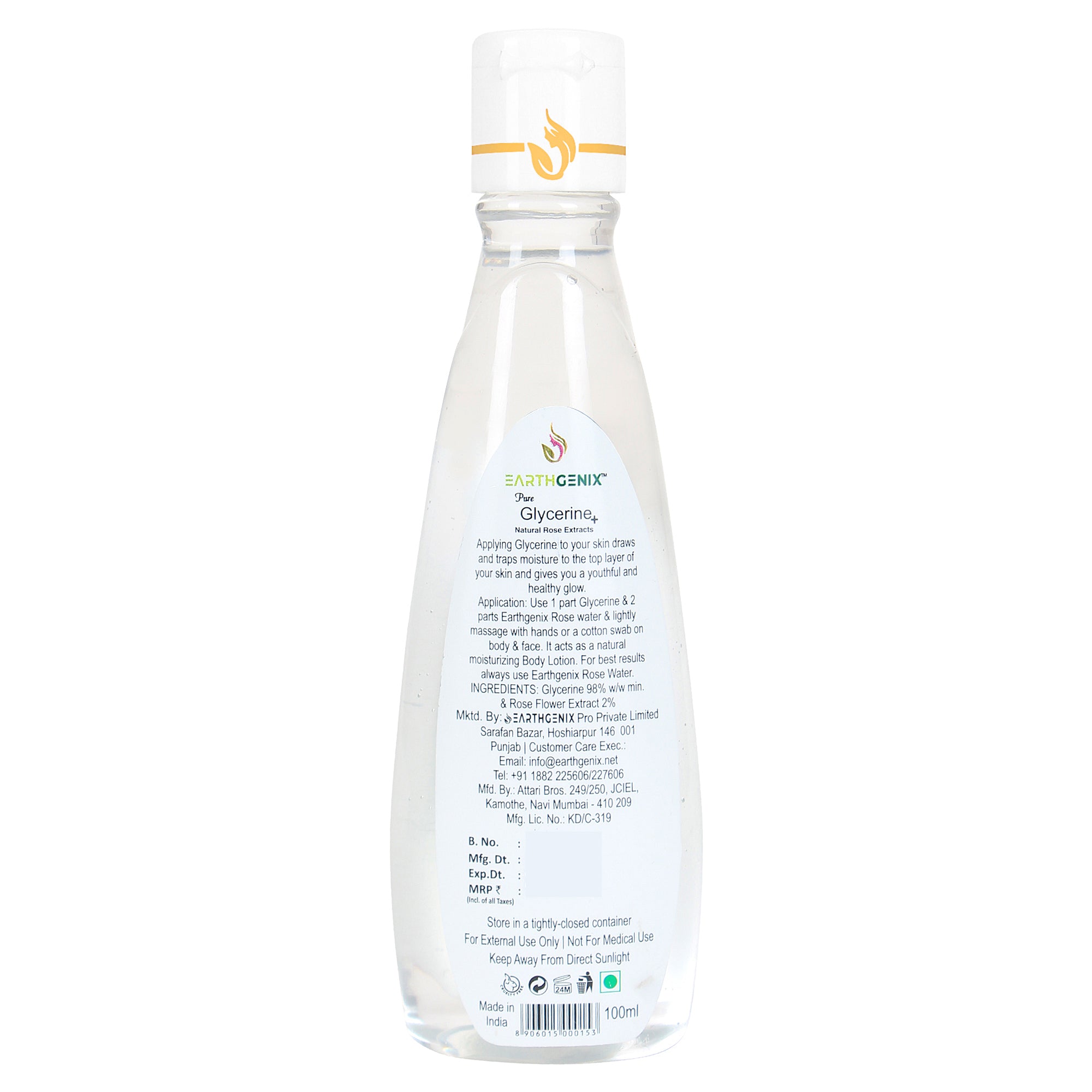 Pure Glycerine + Natural Rose Extracts