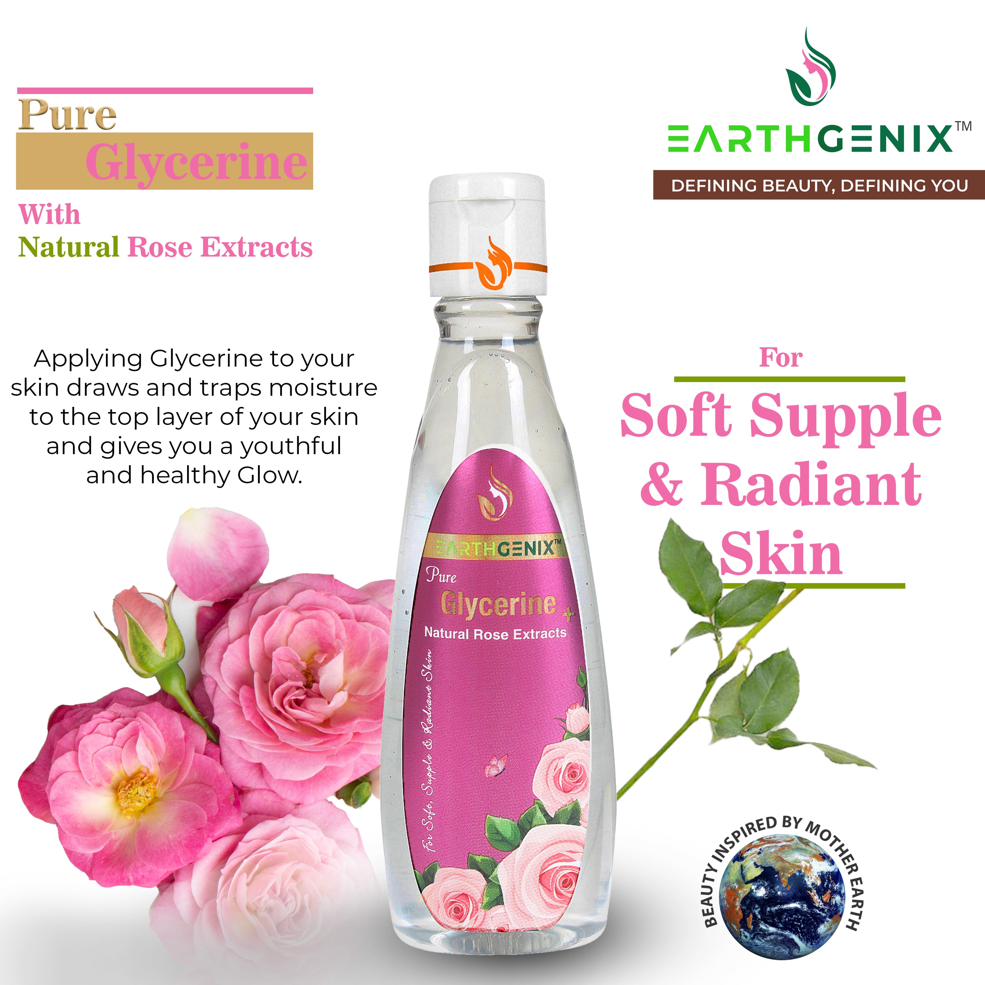Pure Glycerine + Natural Rose Extracts