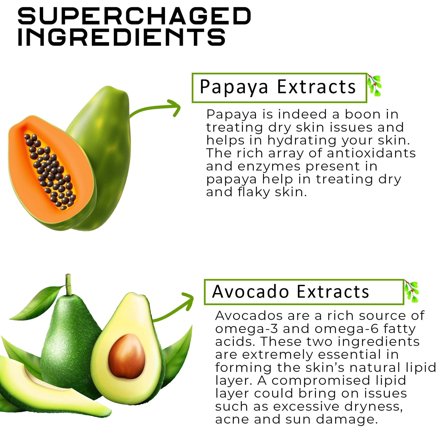 Papaya & Avocado Body Wash with Free Loofah | For Even Toned & Fair Skin | All Skin Types | For Men and Women