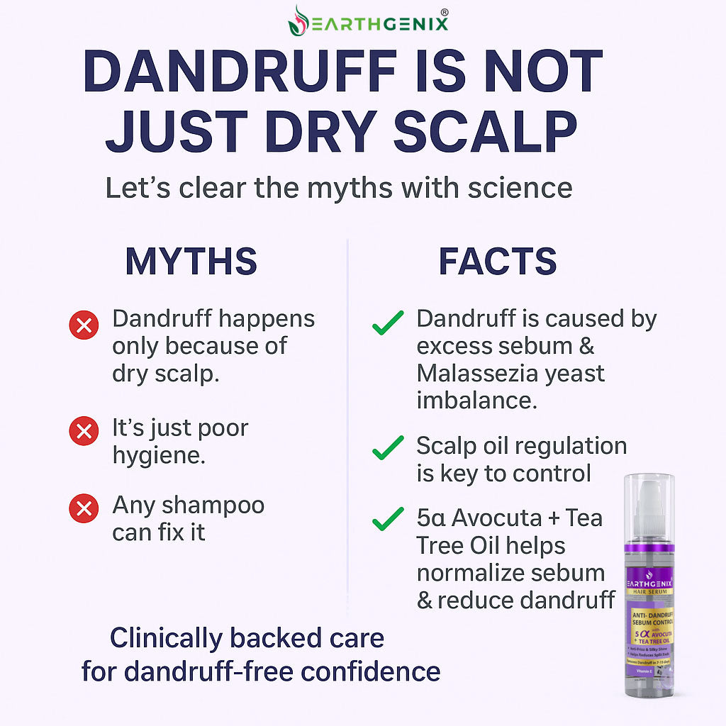 Anti-Dandruff & Sebum Control Hair Serum with 5 Alpha Avocuta & Tea Tree Oil | with Vitamin- E | Removes Dandruff in 7-15 Days | for Men And Women