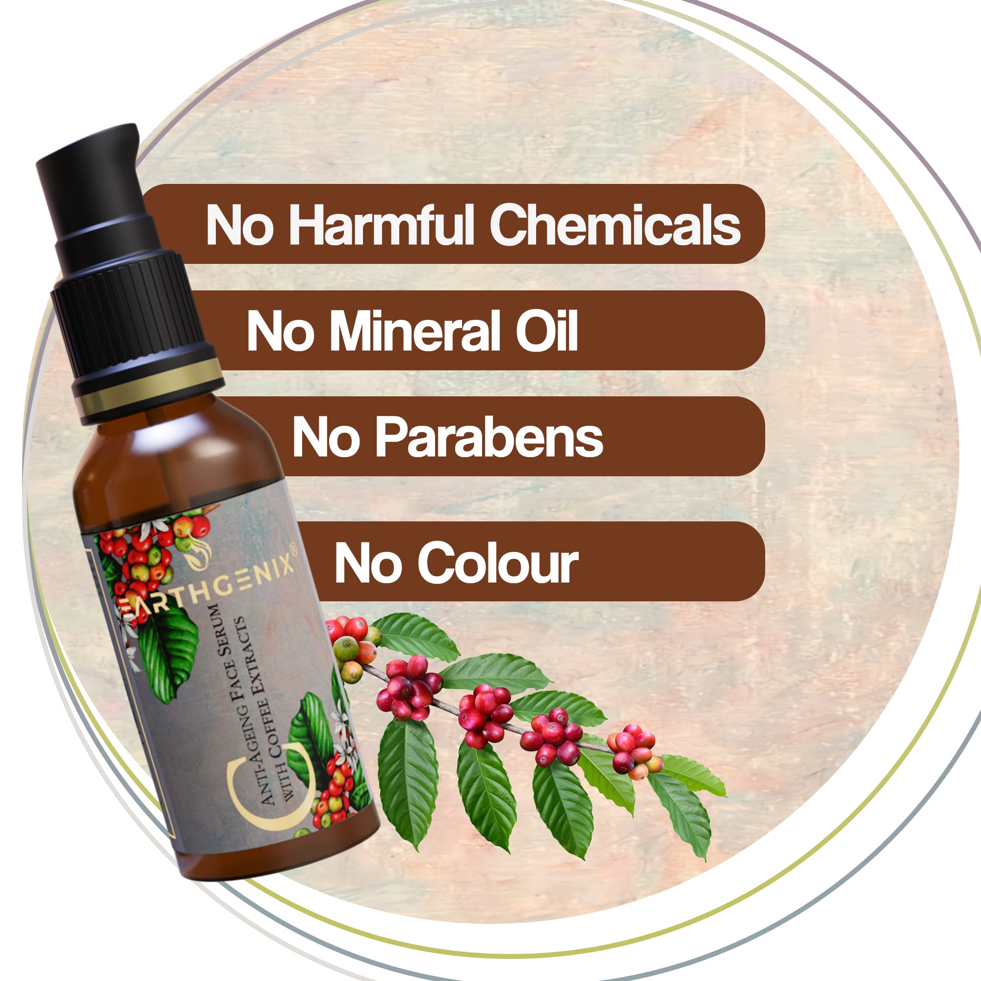 Anti-Ageing Face Serum with Coffee Extracts | for Anti-Ageing & Anti Wrinkles | for Men & Women | for All Skin Types