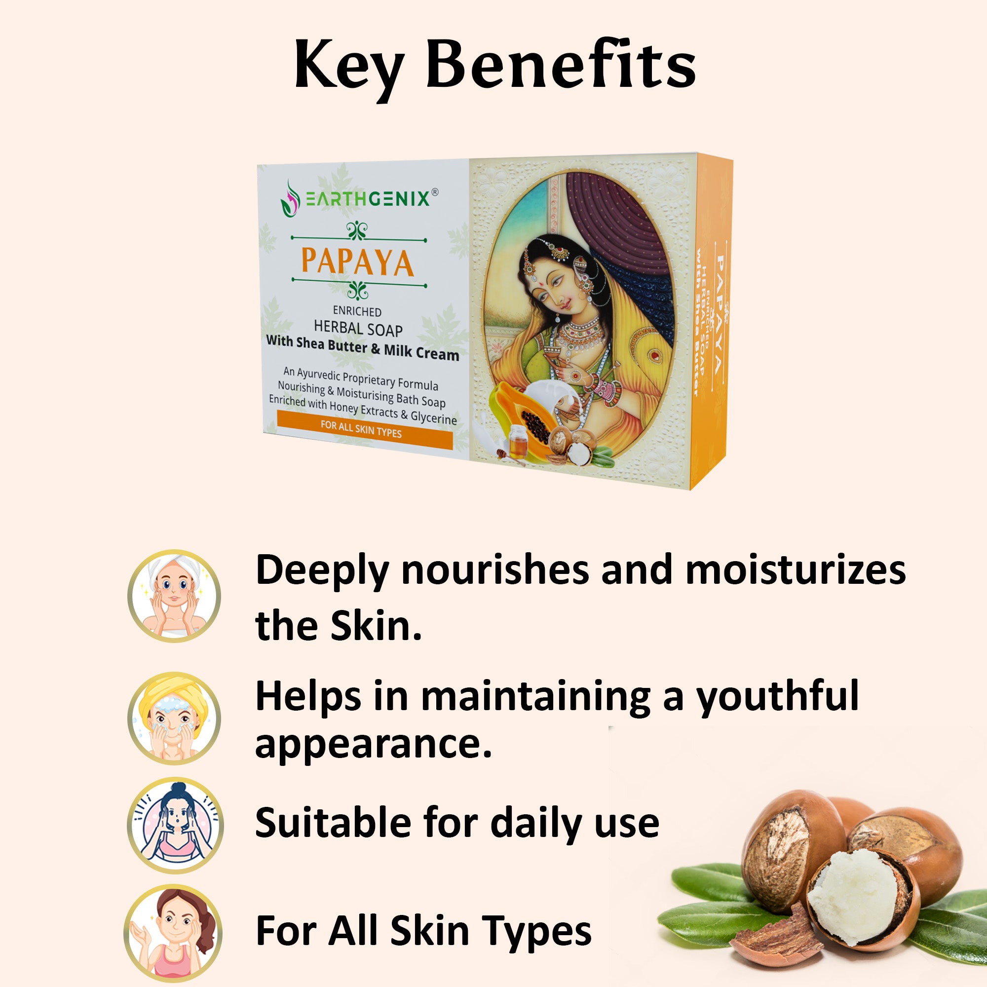 Papaya Herbal Bath Soap