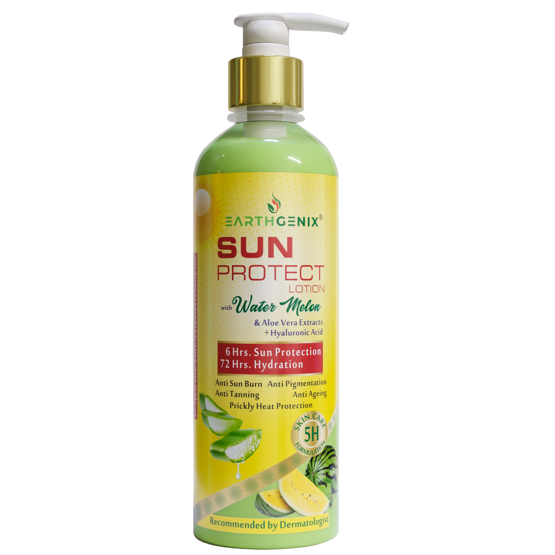 Sun Protect Lotion with Water Melon & Aloe Vera Extracts + Hyaluronic Acid 300ml