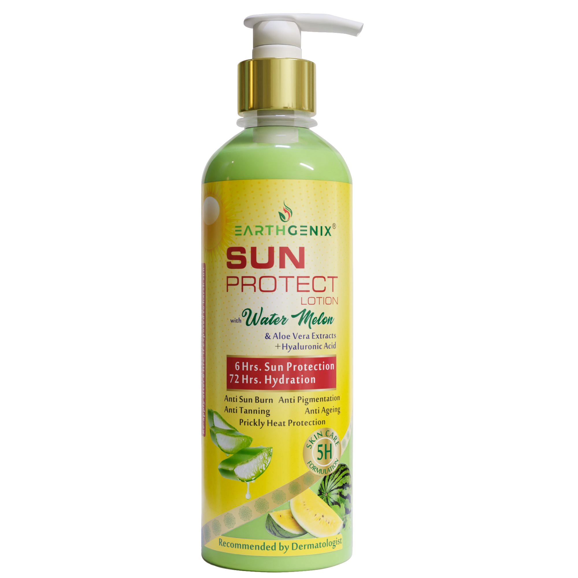 Sun Protect Lotion with Water Melon & Aloe Vera Extracts + Hyaluronic Acid 300ml