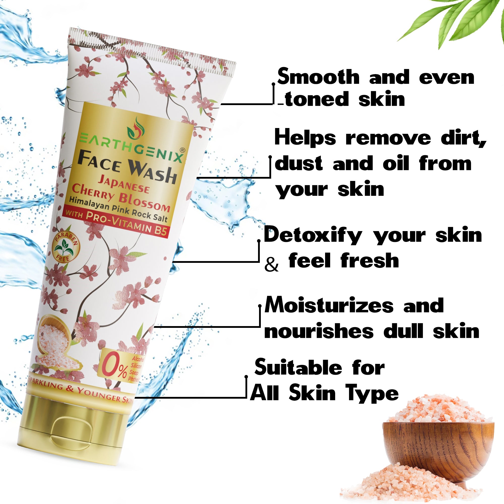 Japanese Cherry Blossom Skin Care Trio:  Body Wash, Body Lotion & Face Wash | Soft, Hydrated & Glowing Skin