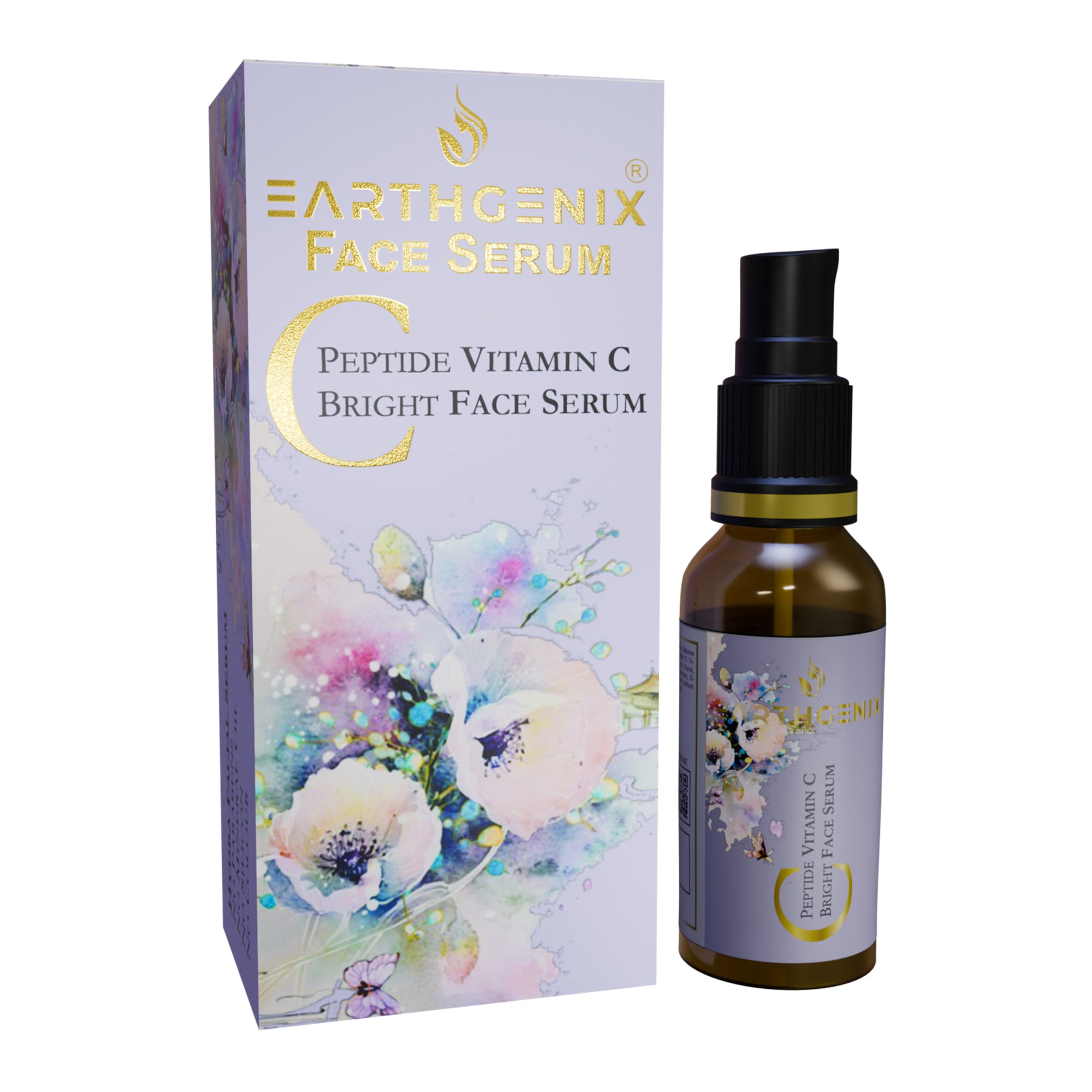 Peptide Vitamin C Bright Face Serum with Hyaluronic Acid | for Brightest Radiant Skin | Anti Wrinkle | for Men & Women | for All Skin Types