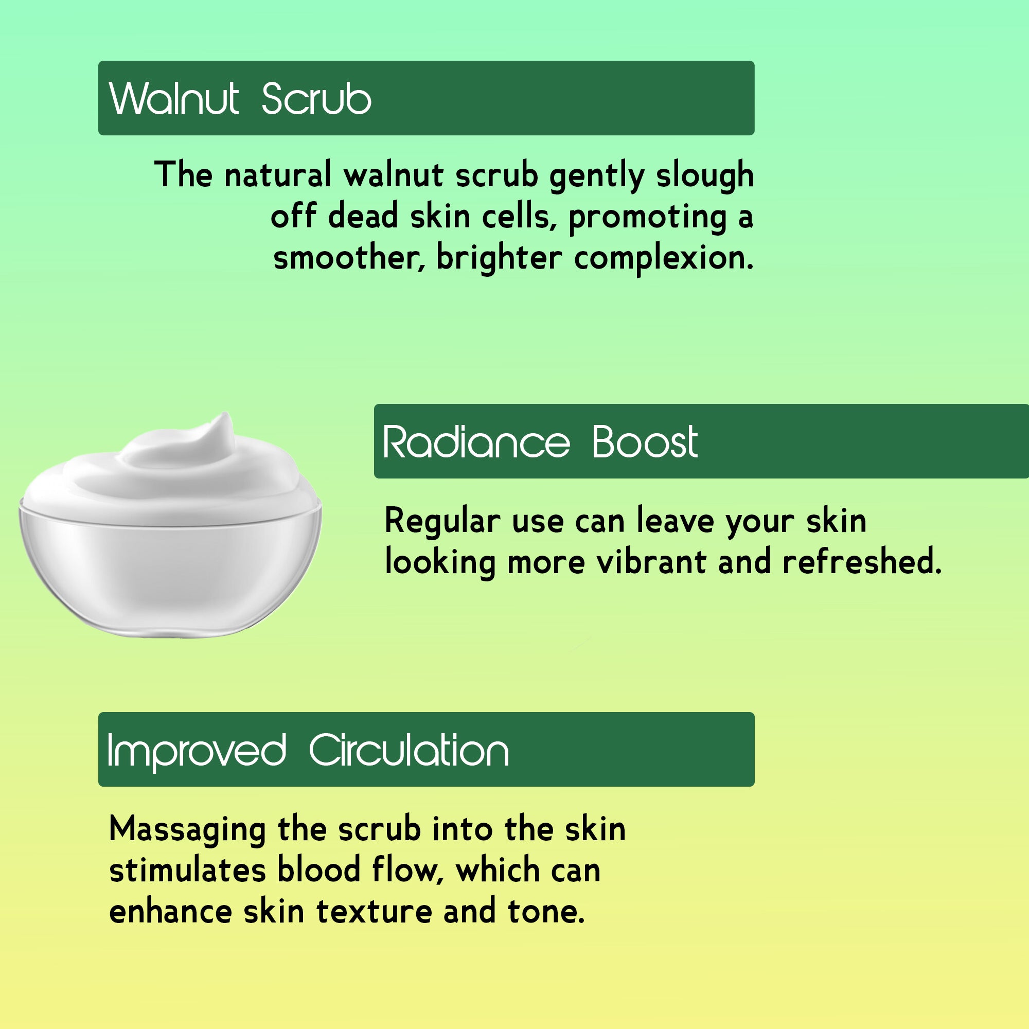 Ubtan Body Wash Scrub with Pro Vitamin B5 | Haldi, Chandan, Neem, Kesar, Chickpea flour | Walnut Scrub