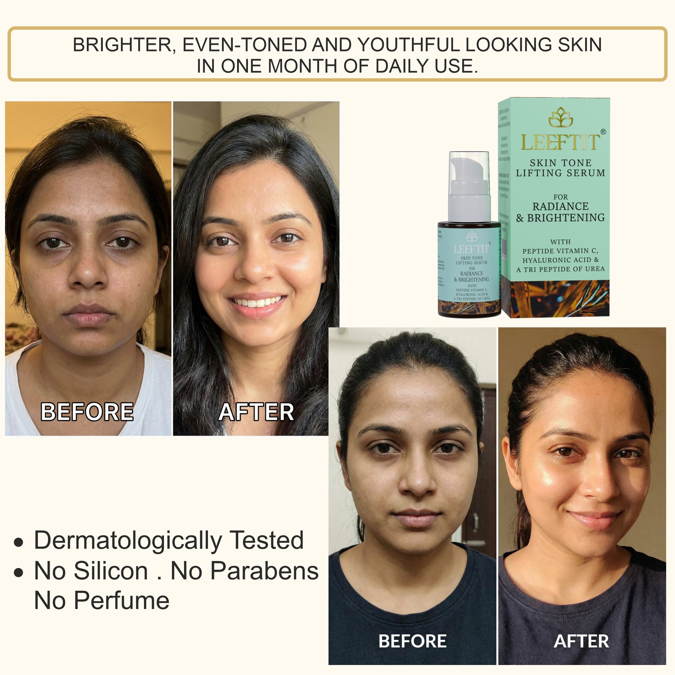 Leeftit Skin Tone Lifting Serum for Radiance & Brightening