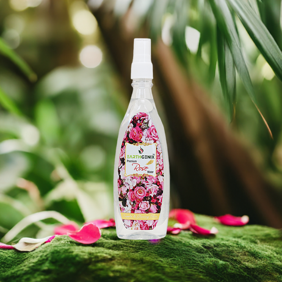 Premium Rose Water with Pure Rose Extracts | for Supple & Glowing Skin | For Women and Men | All Skin Types | Alcohol Free