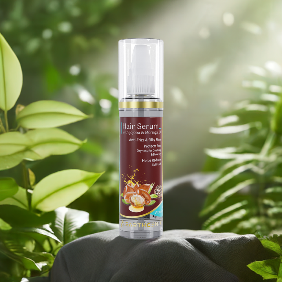Jojoba & Moringa Hair Serum | with Vitamin- E | Protects from Dryness for Day Long & Blow Dry | for Men And Women