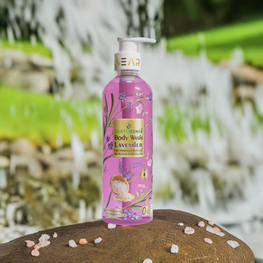 Aromatic Floral Body Wash Trio with Pink Himalayan Rock Salt: Cherry Blossom, Wild Rose & Lavender 500ml x 3