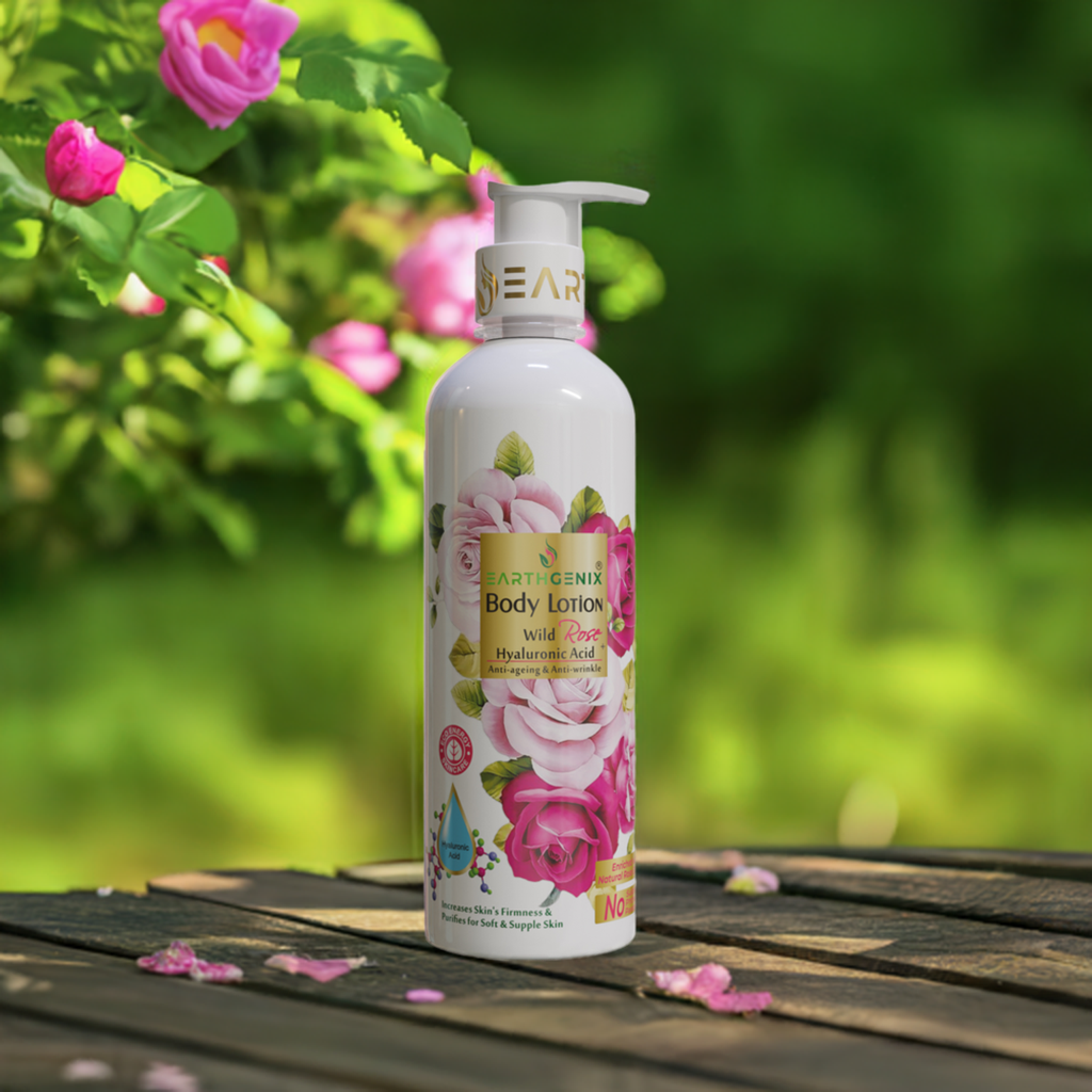 Wild Rose Body Lotion with Hyaluronic Acid | Increases Skin’s Firmness & Purifies | for Soft & Supple Skin