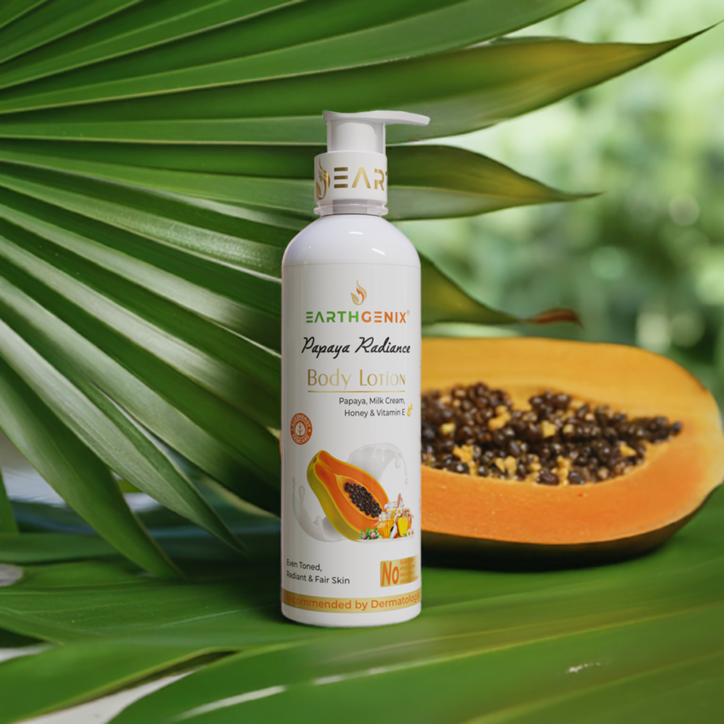 Papaya Radiance Body Lotion With Vitamin E | For Even Toned & Radiant Skin | All Skin Types | For Women And Men
