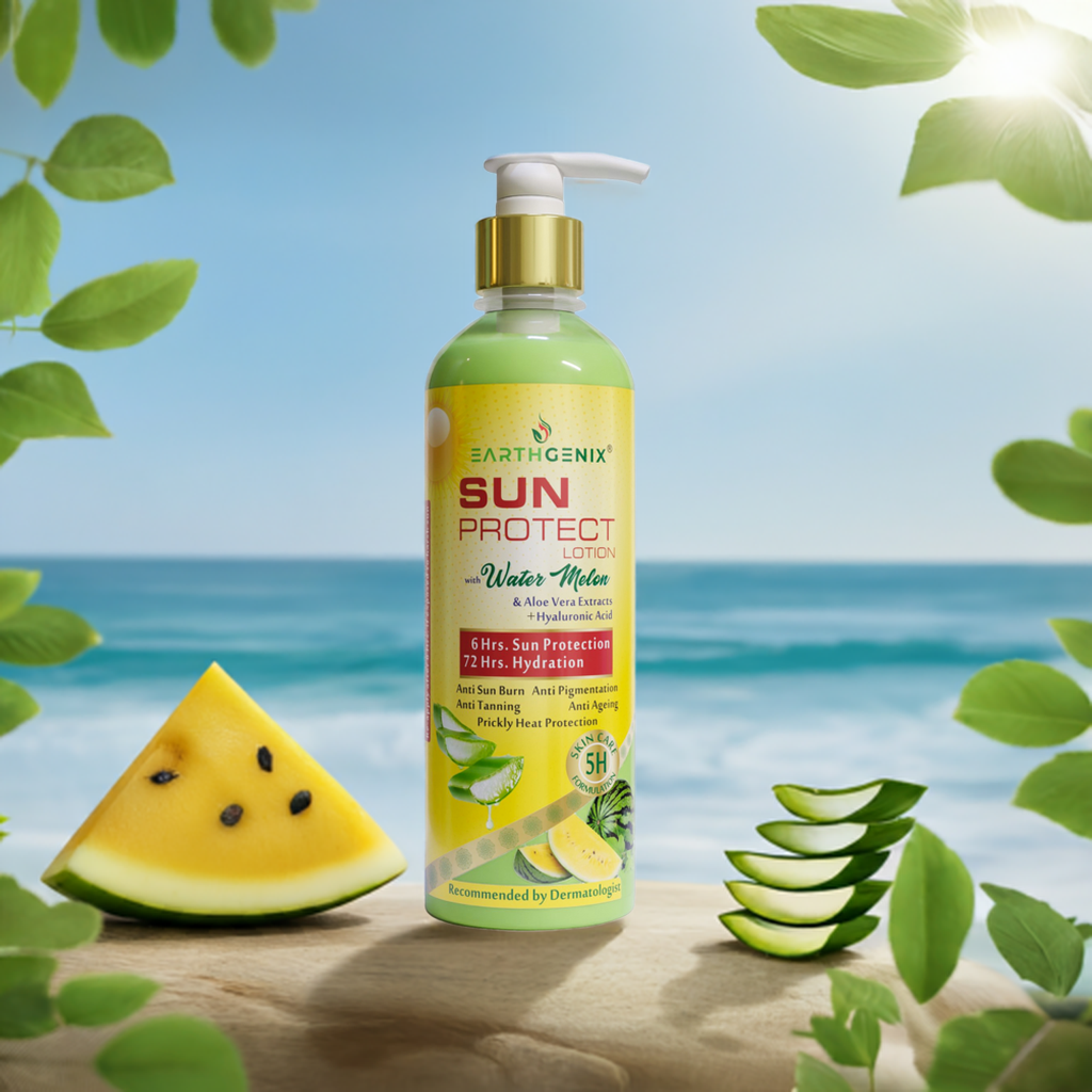 Sun Protect Lotion with Water Melon & Aloe Vera Extracts + Hyaluronic Acid 300ml