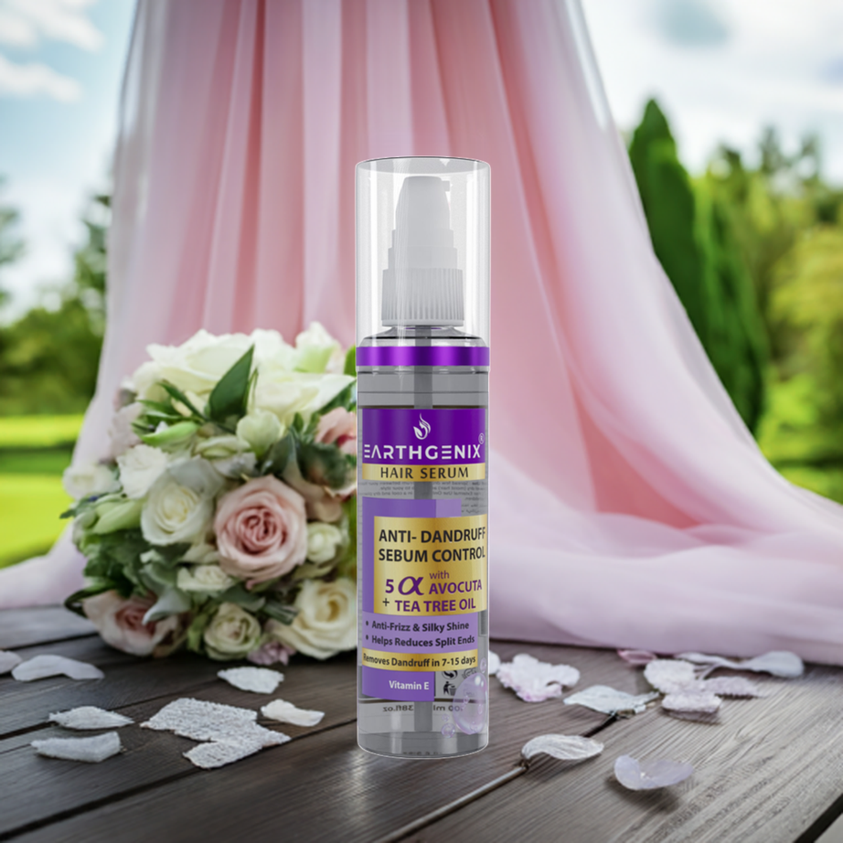 Anti-Dandruff & Sebum Control Hair Serum with 5 Alpha Avocuta & Tea Tree Oil | with Vitamin- E | Removes Dandruff in 7-15 Days | for Men And Women